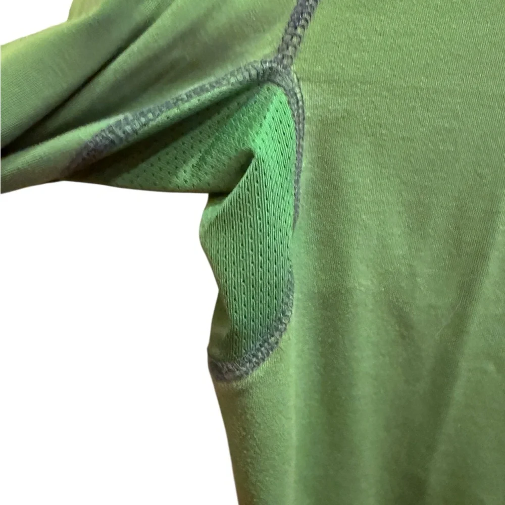 ALO Yoga Women’s Cool Fit Forest Green Quarter-Zip Pullover Sz L